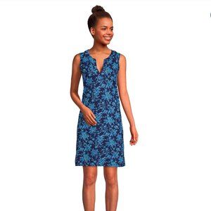 Lands' End Splitneck Swim Cover-Up/Tunic-Style Dress SIZE SMALL-PETITE